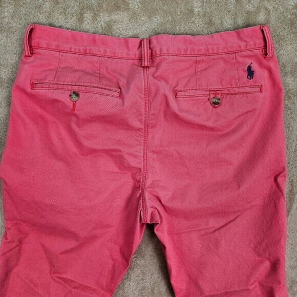 Polo Ralph Lauren Stretch Straight Fit Washed Chino Pant Men's Size 34x30 Pink - Picture 13 of 16